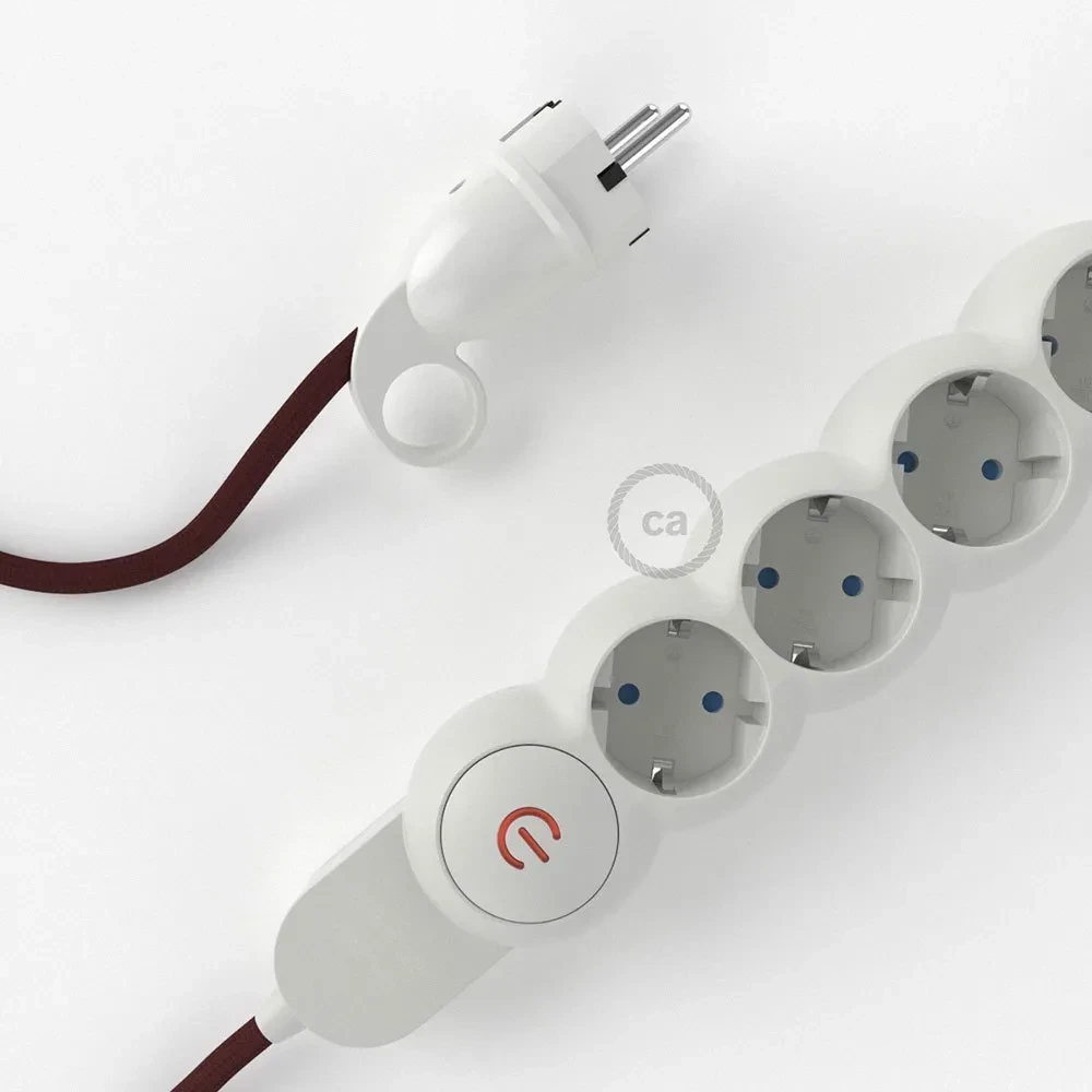 CREATIVE CABLES RM19 Rayon-Kabel M1T4B05RM19 mehrfachsteckdose 5 m