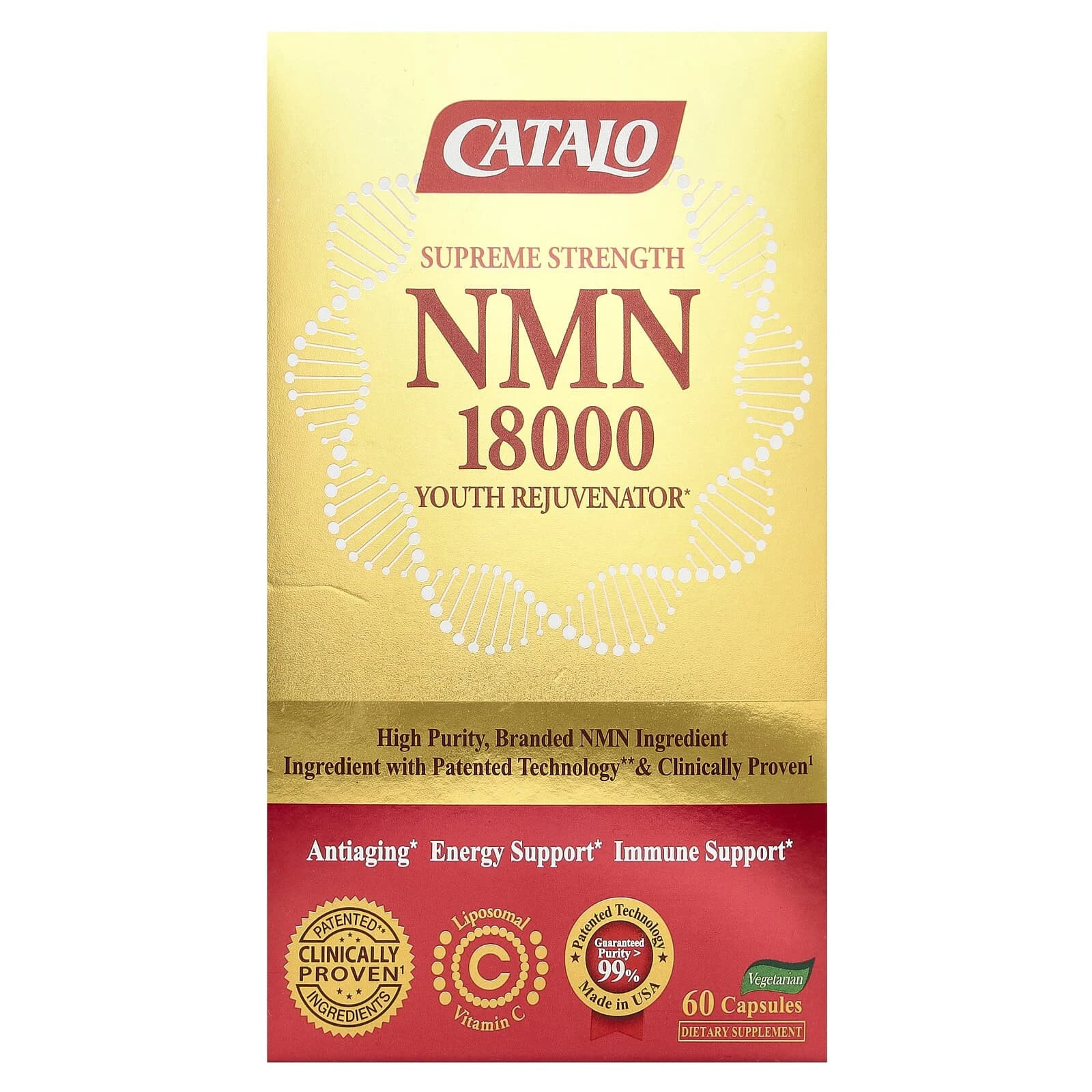 NMN 18000 Youth Rejuvenator, Supreme Strength, 60 Capsules