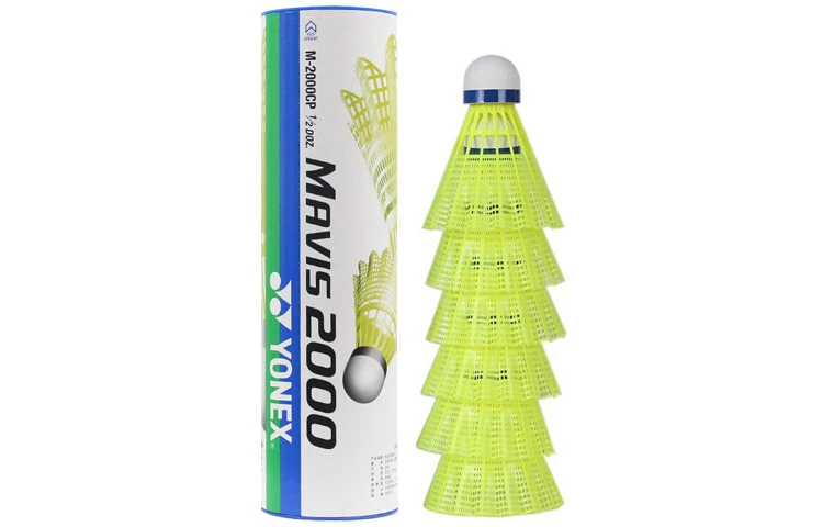 YONEX Mavis Collection M 2000 Nylon Shuttlecock 6 Pack Nylon Training Shuttlecocks