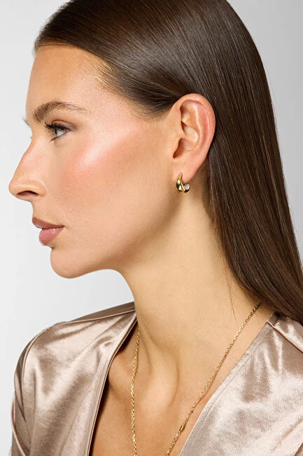 Steel earrings with Moon Drops crystals JUBE06249JWRHT/U