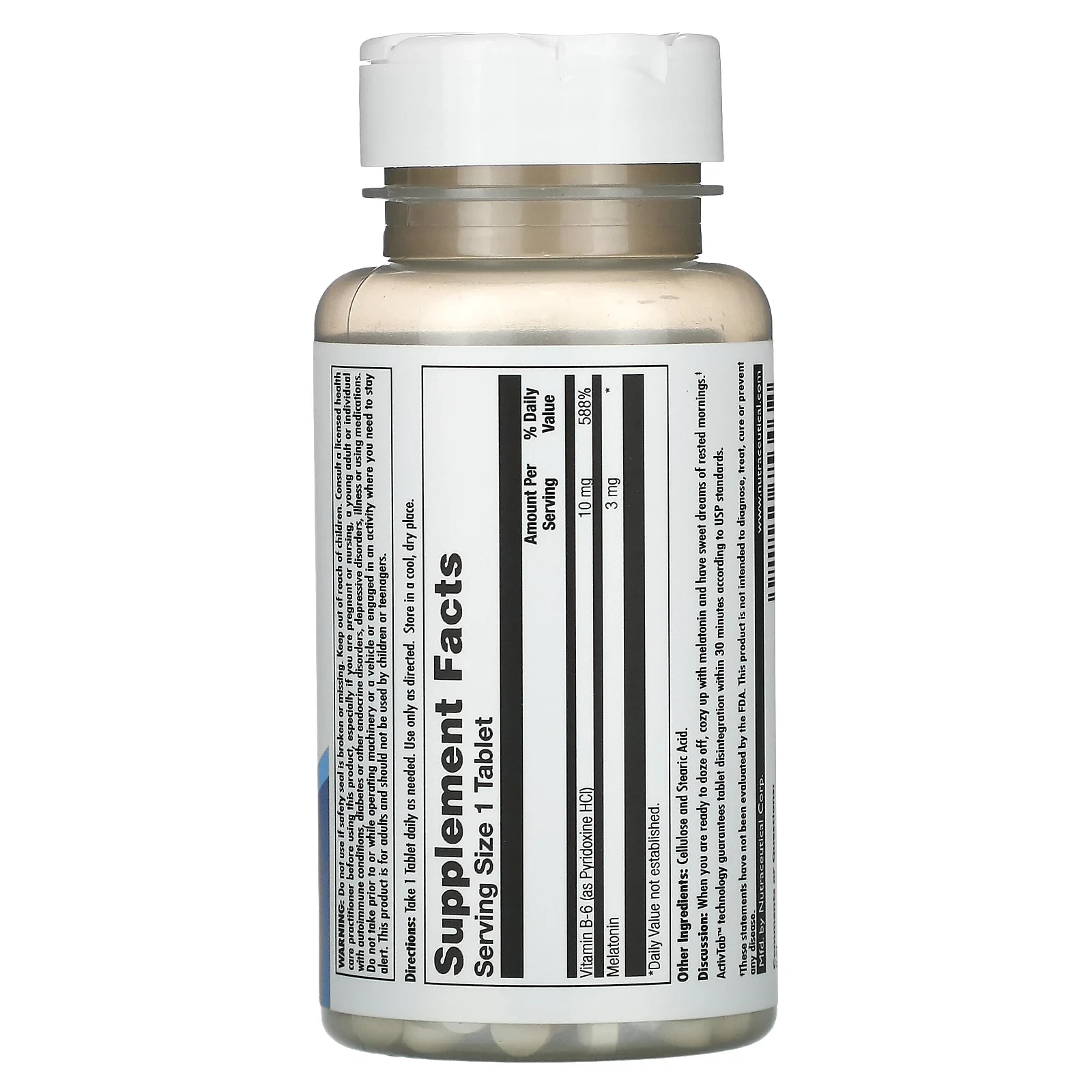 Melatonin, 3 mg, 60 Tablets