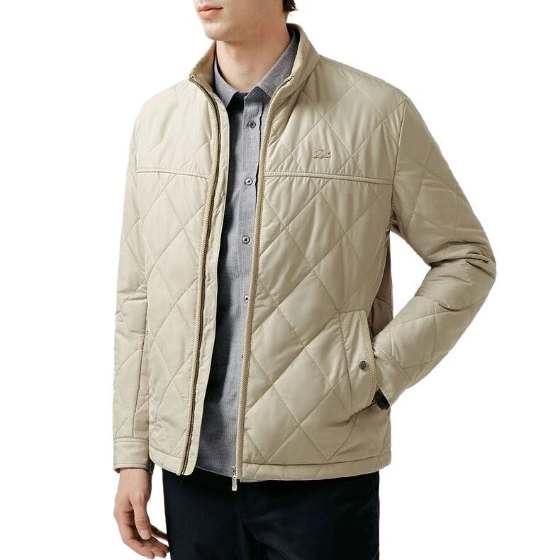 LACOSTE Puffer Jackets Men's Stand Collar Moderate Quilted Padded Jacket