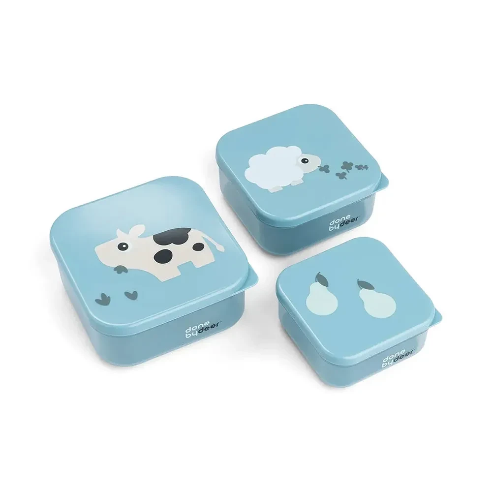 DONE BY DEER Snack Tiny Farm Brotdose 3 einheiten