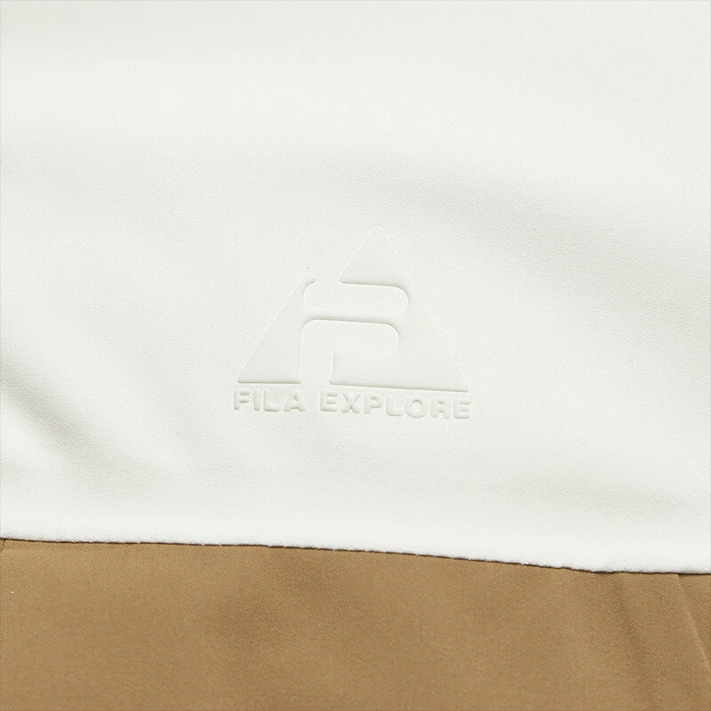FILA EXPLORE Waterproof And Windproof Windbreaker Jacket Women's Mother Of Pearl White