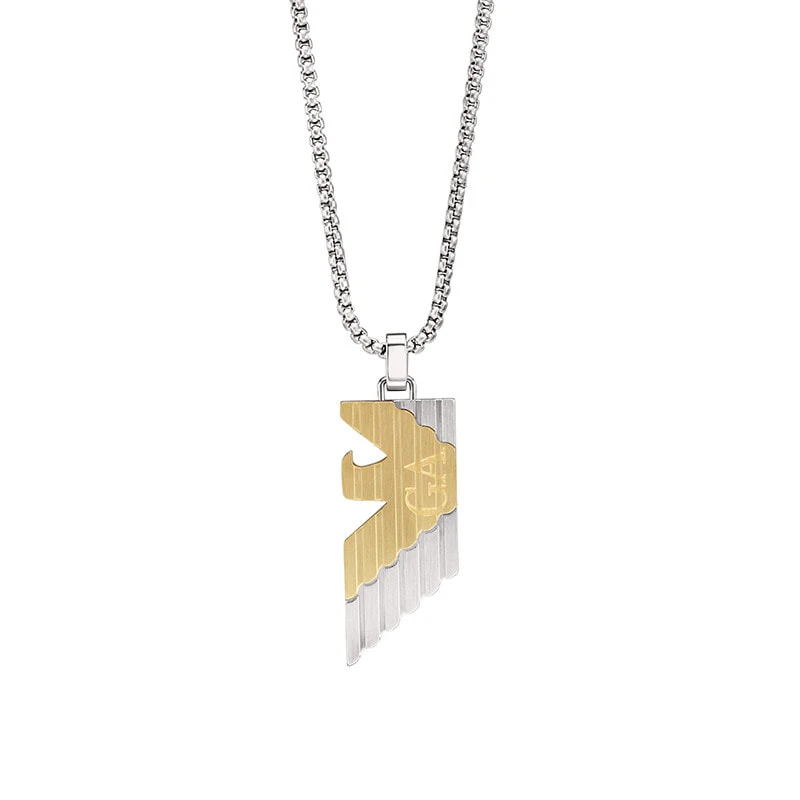 EMPORIO ARMANI Stainless Steel Necklaces Men's Gold/Silver