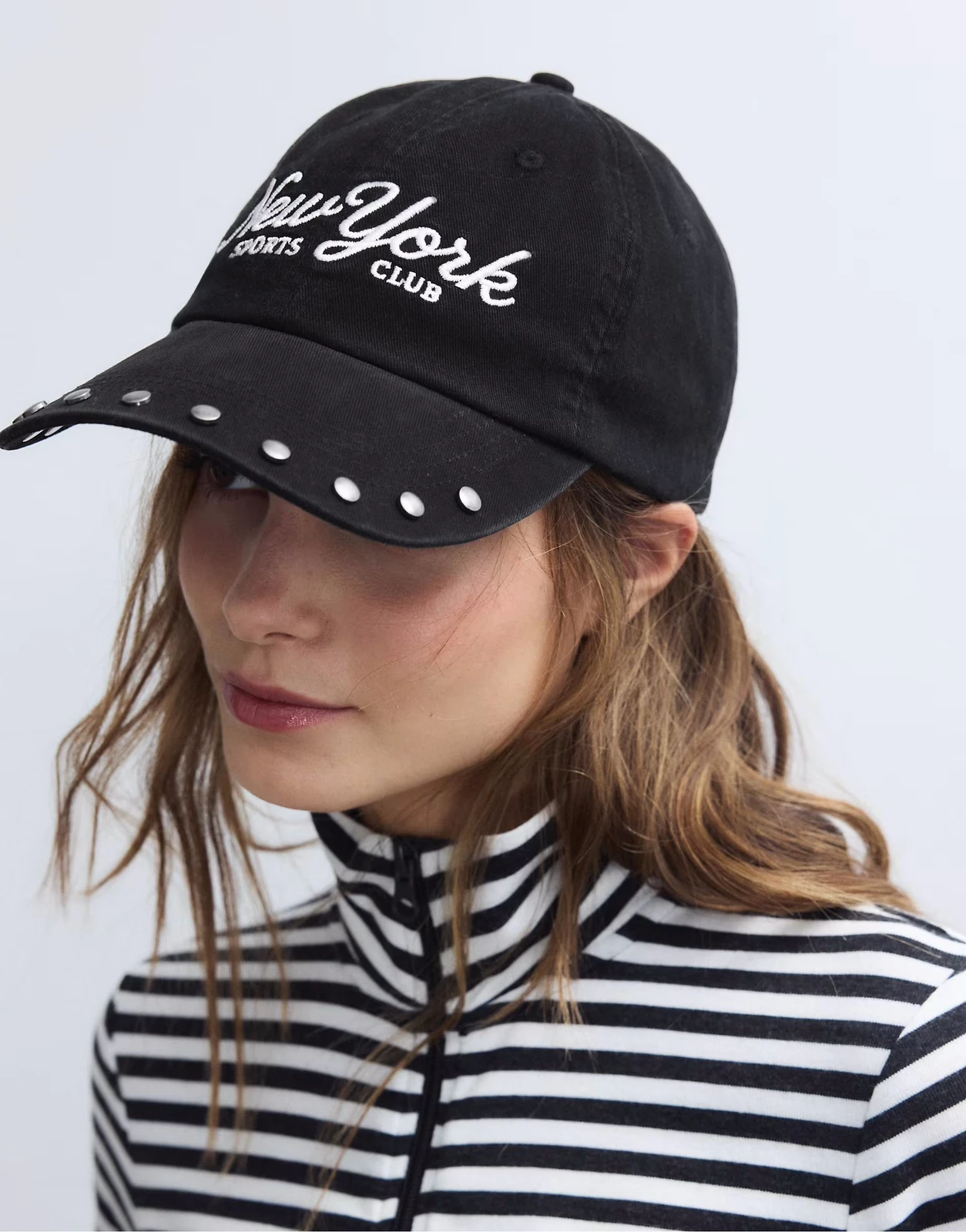 Stradivarius – New York – Kappe in Schwarz