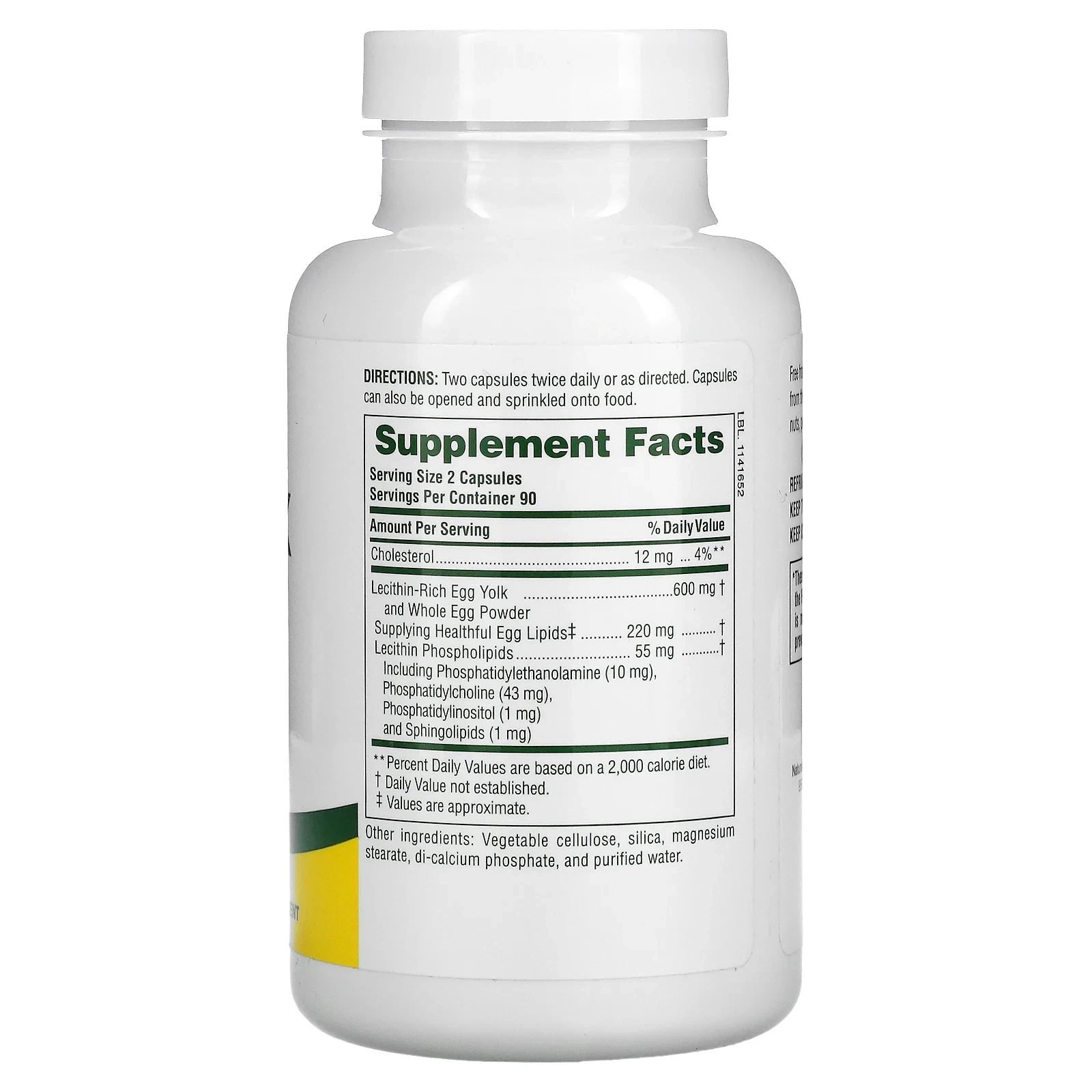 Egg Yolk Lecithin, 180 Capsules