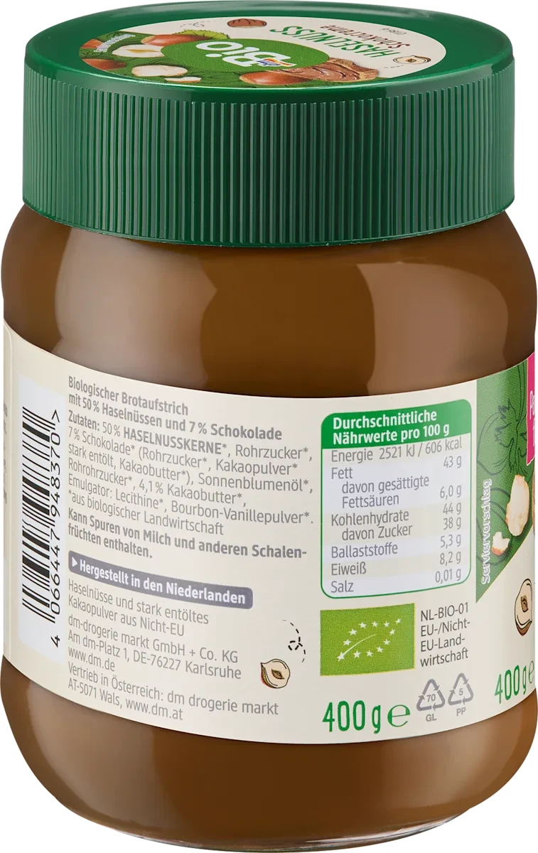 Schokocreme Haselnuss, 400 g