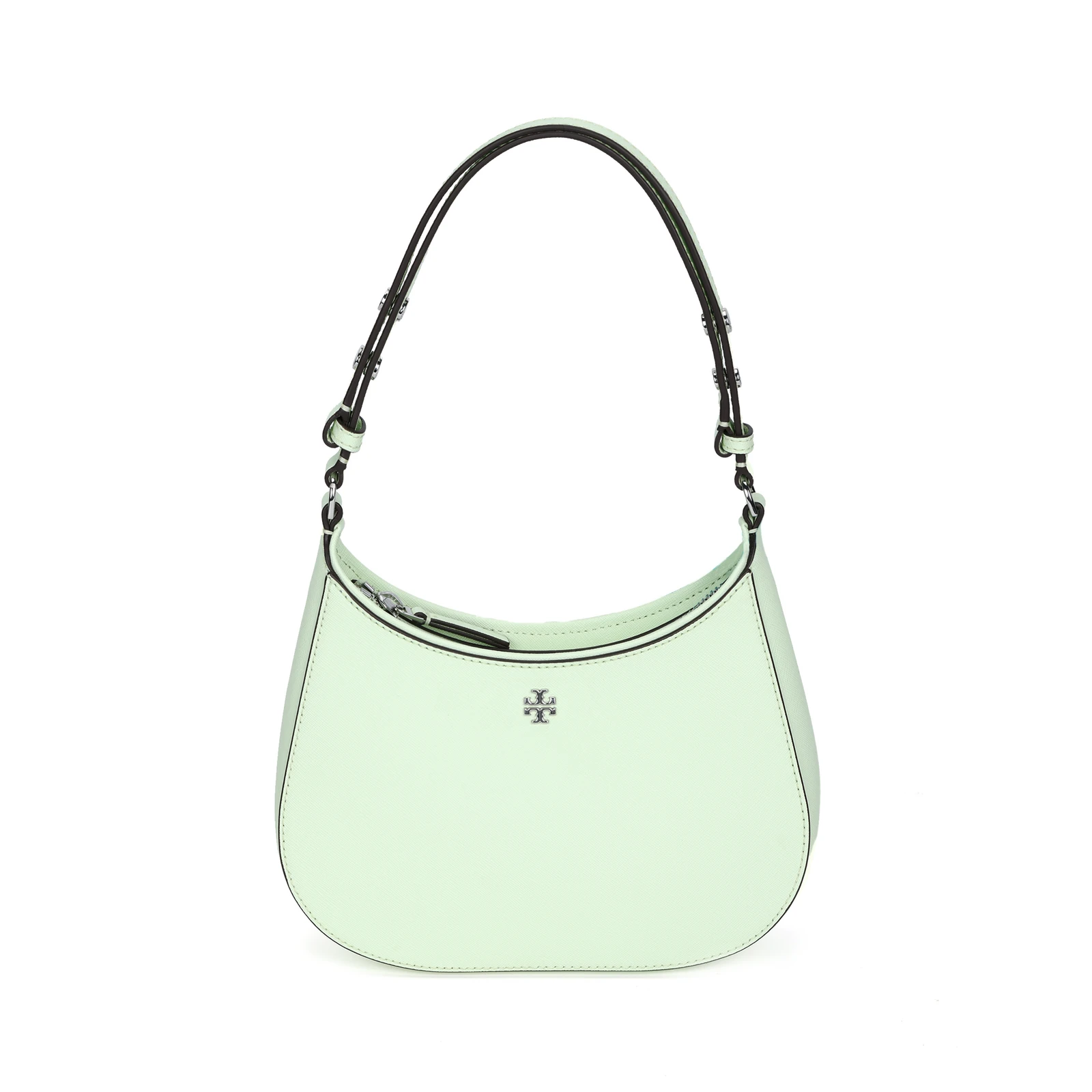 TORY BURCH Emerson Textured Cow Leather Handbag Small Women's Light Mint Green