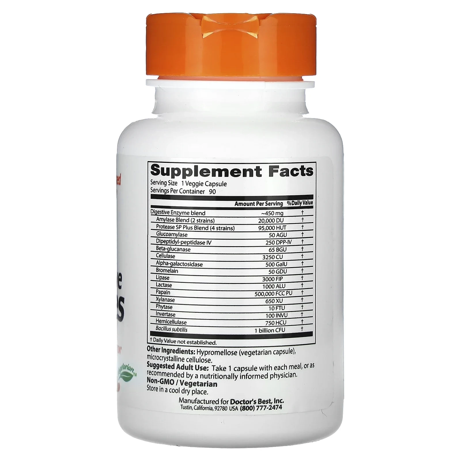 Digestive Enzymes, 90 Veggie Caps