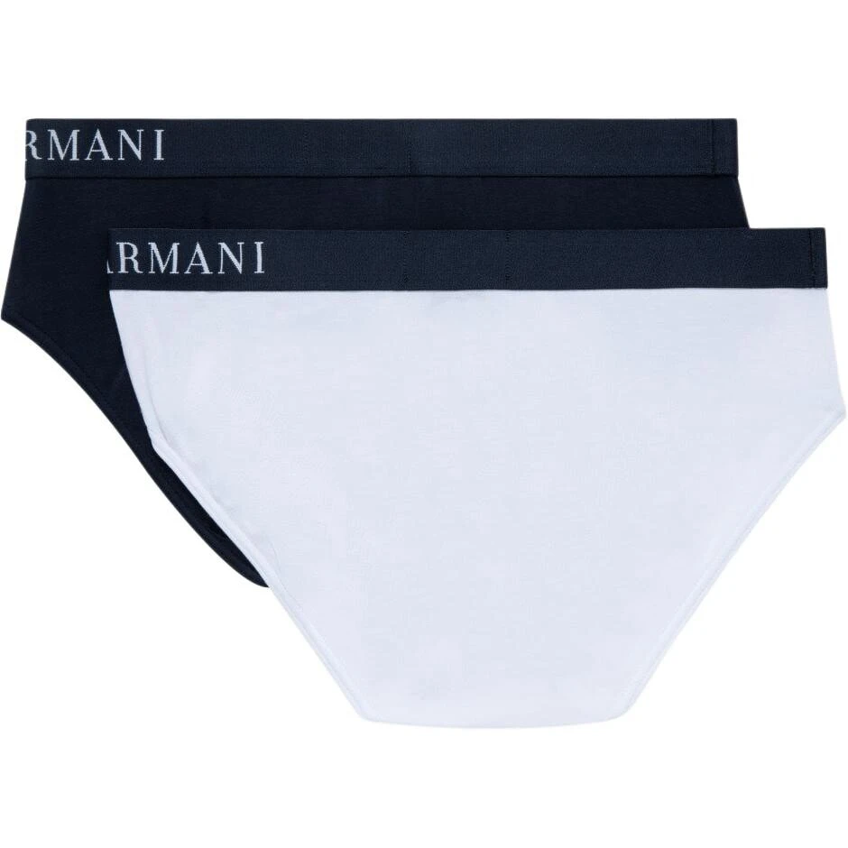 EMPORIO ARMANI FW24 Underpants Men's 2 Pack White+Navy Blue