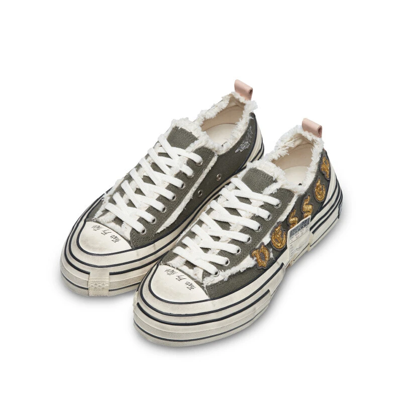 VESSEL Durable Breathable Low-Top Canvas Shoes Unisex Green