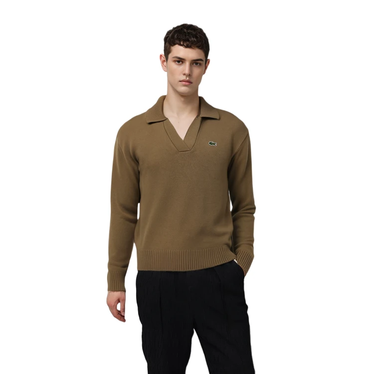 LACOSTE Cashmere Sweater Men's Khaki