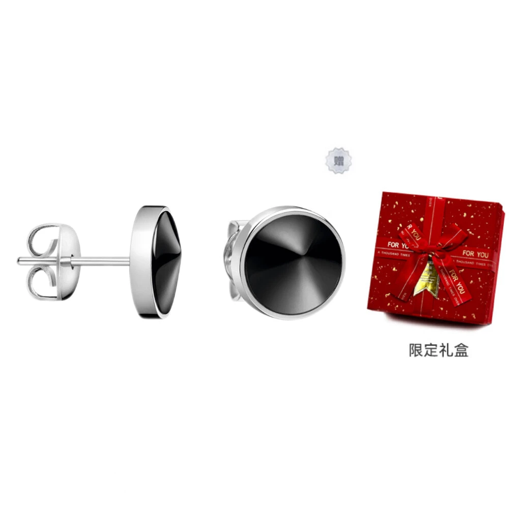 CALVIN KLEIN Titanium Steel Stud Earrings Unisex