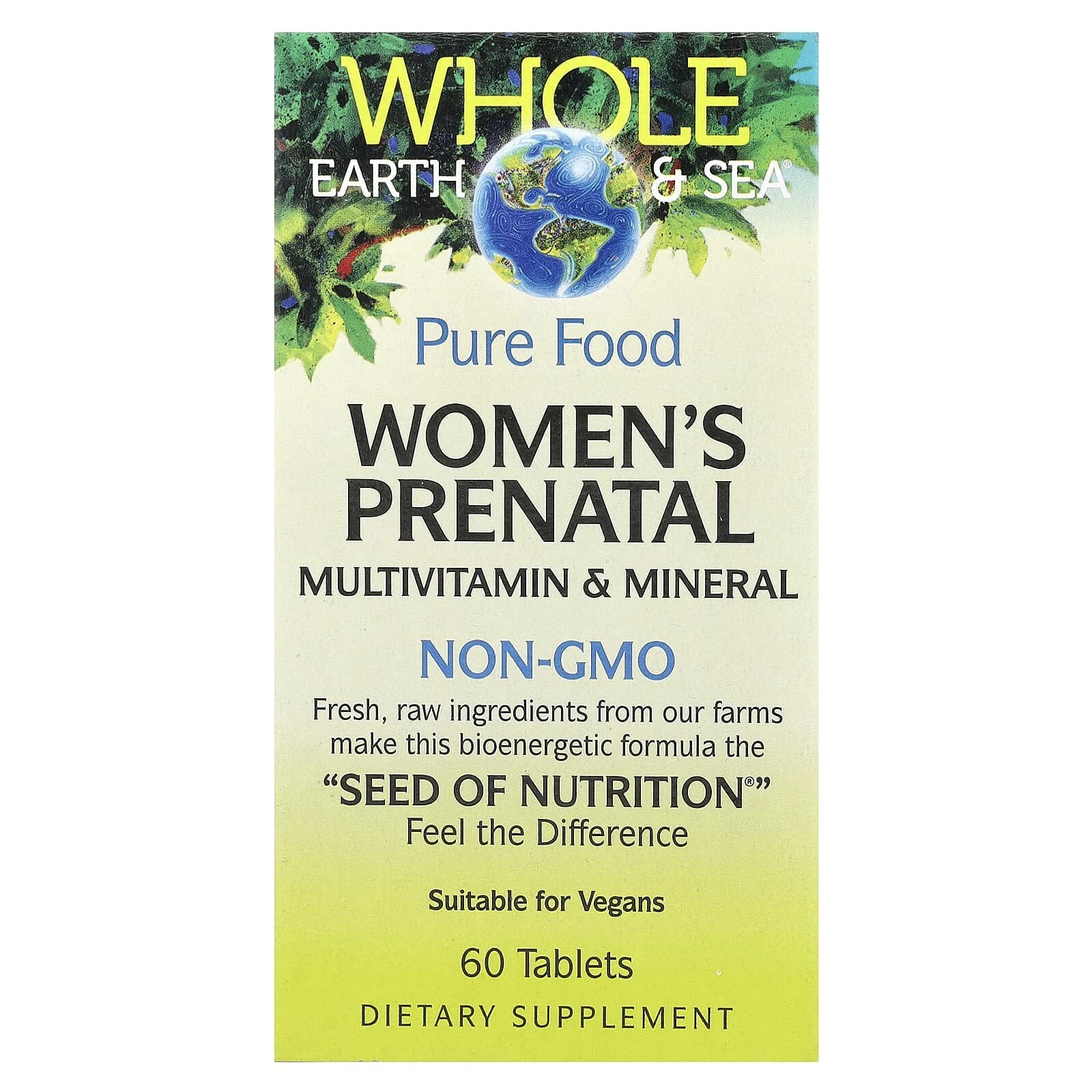 Whole Earth & Sea®, Women's Prenatal Multivitamin & Mineral, 60 Tablets