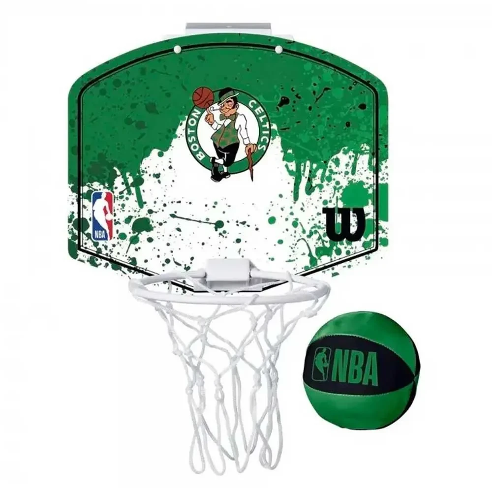 WILSON Team Mini Hoop NBA Celtics Set mit Ball und Mini-Basketballkorb