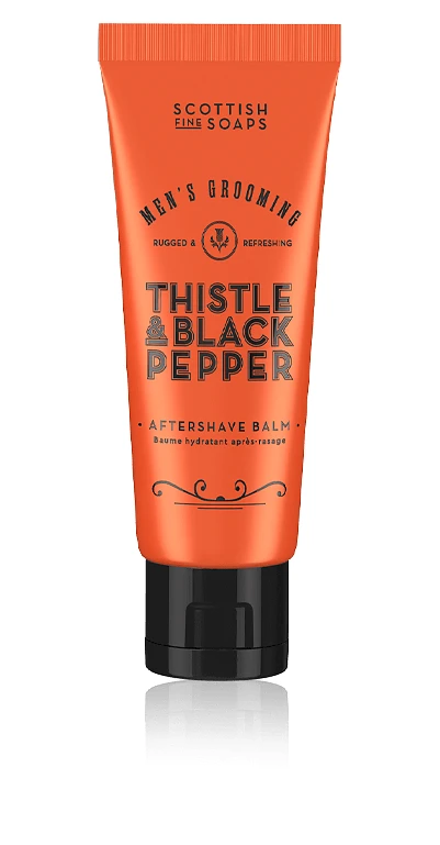 Scottish Fine Soaps Men's Grooming Thistle & Black Pepper Aftershave Balm (75 ml)