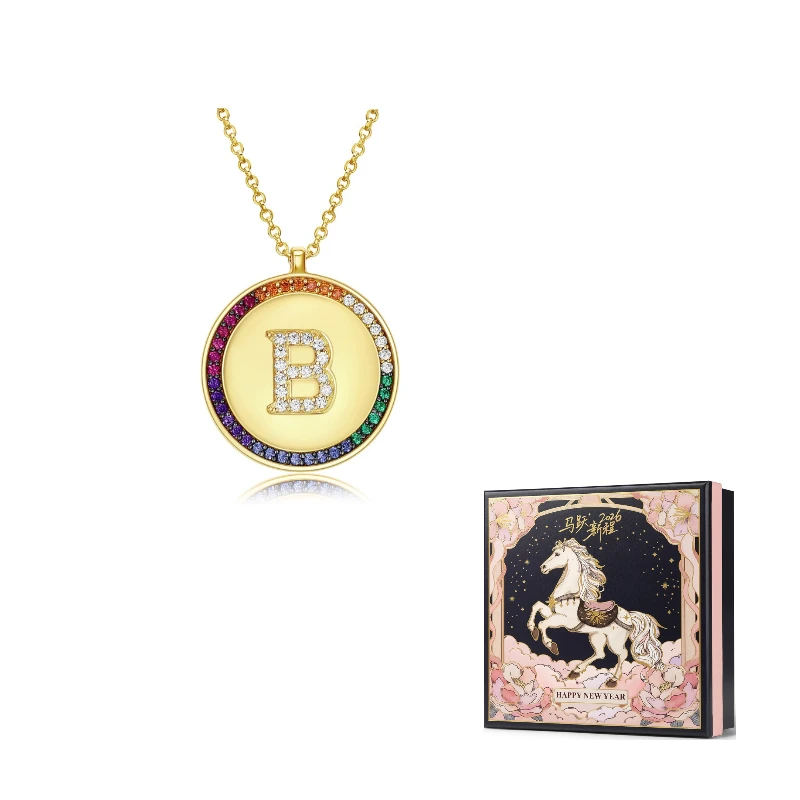 Apm Monaco Synthetic Cubic Zirconia Alloy Necklaces Unisex Gold