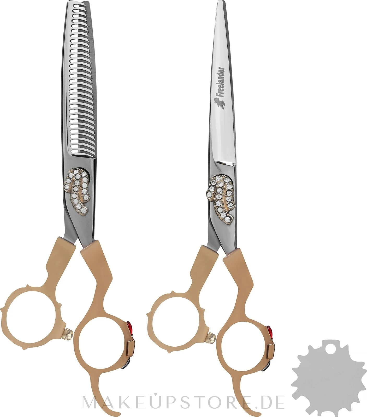 Professionelles Friseurscheren-Set - Lewer (scissors/2pcs + case/1pc)