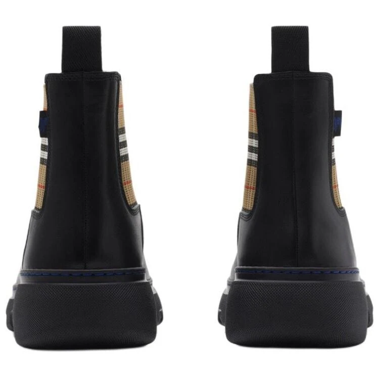 Burberry Short Chelsea Boots Men's Black