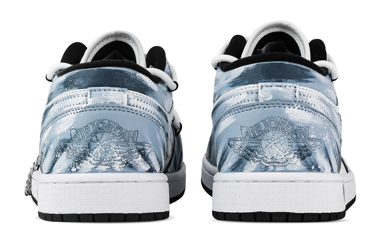 Jordan Air Jordan 1 Wave Soaring, Heart Box Low top Vintage Basketball Shoes Unisex White Blue