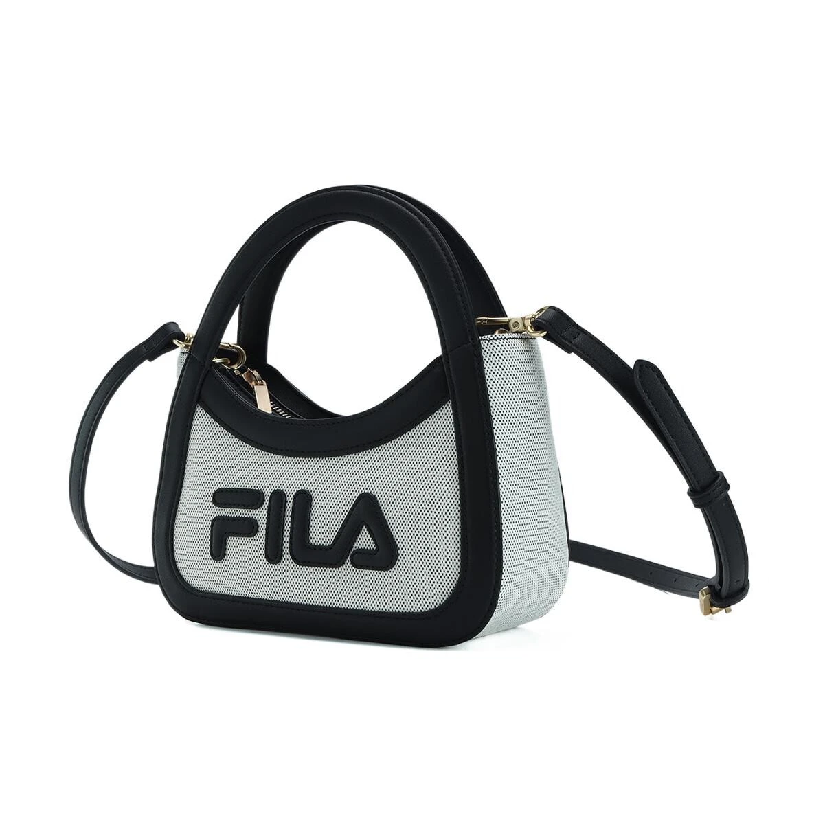 FILA PU Shoulder Bag, Crossbody Bag, Handbag Small Women's Black