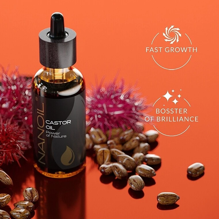 Rizinusöl für Gesicht, Körper und Haar - Nanoil Body Face and Hair Castor Oil