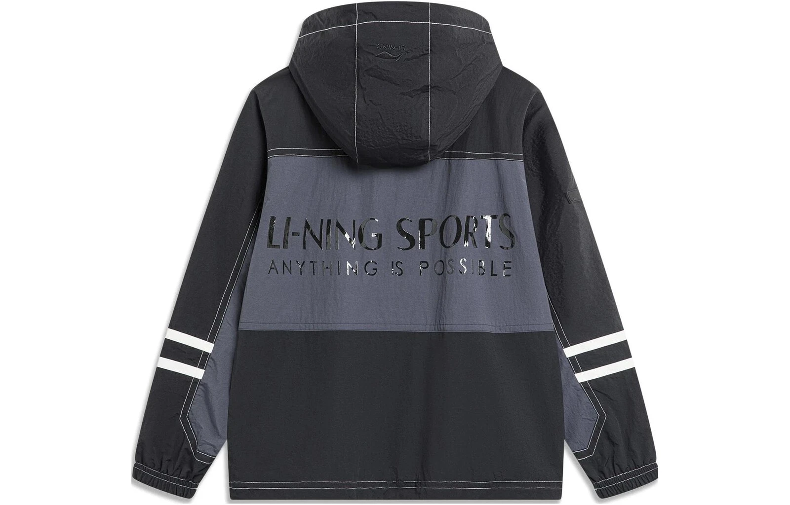LiNing Sports Trend Series Trench Coat Men's Ebony Black Black