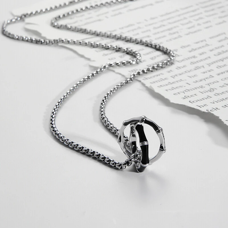 MAGICPOLE 925 Silver 999 Pure Silver Necklaces Men's