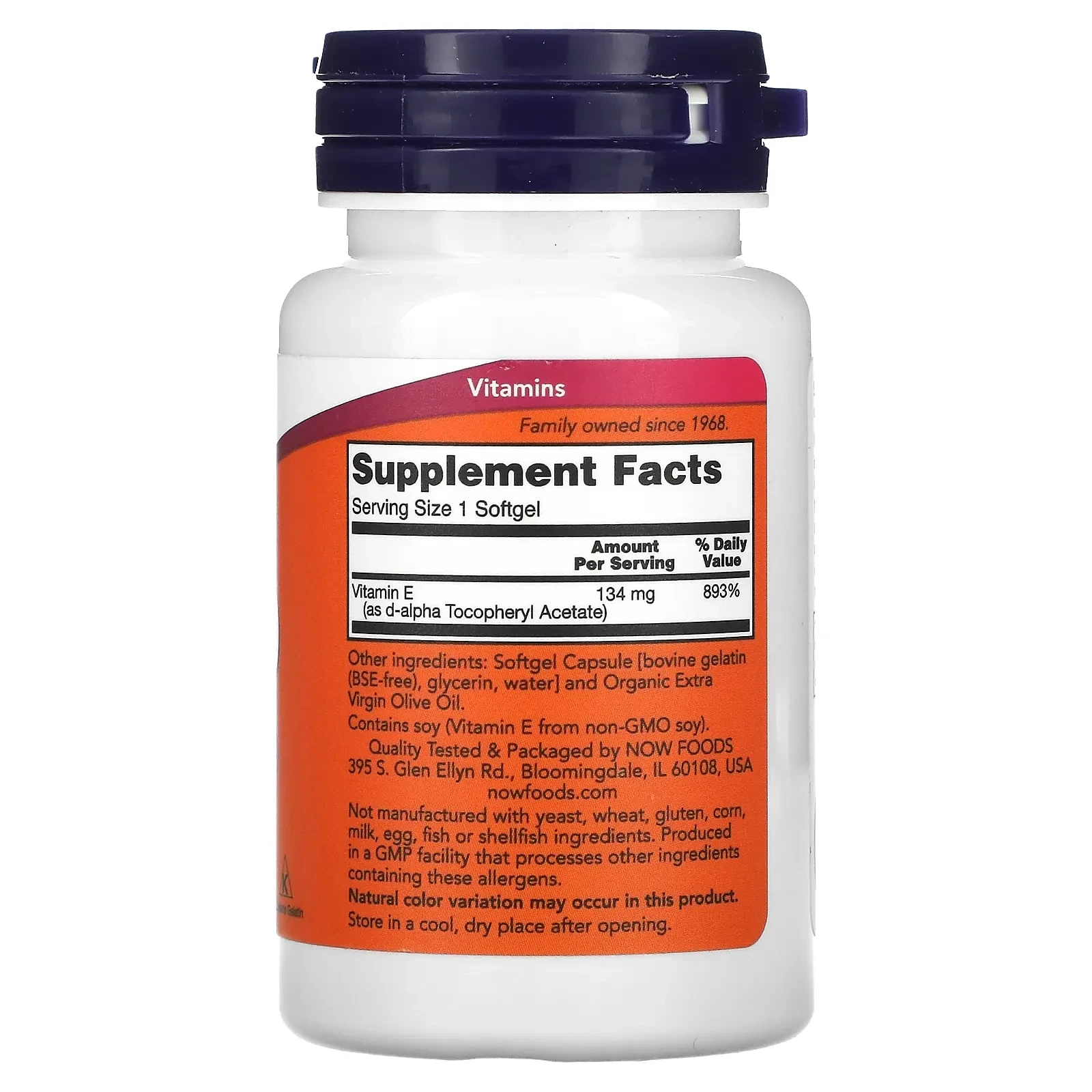E-200, 134 mg (200 IU), 100 Softgels