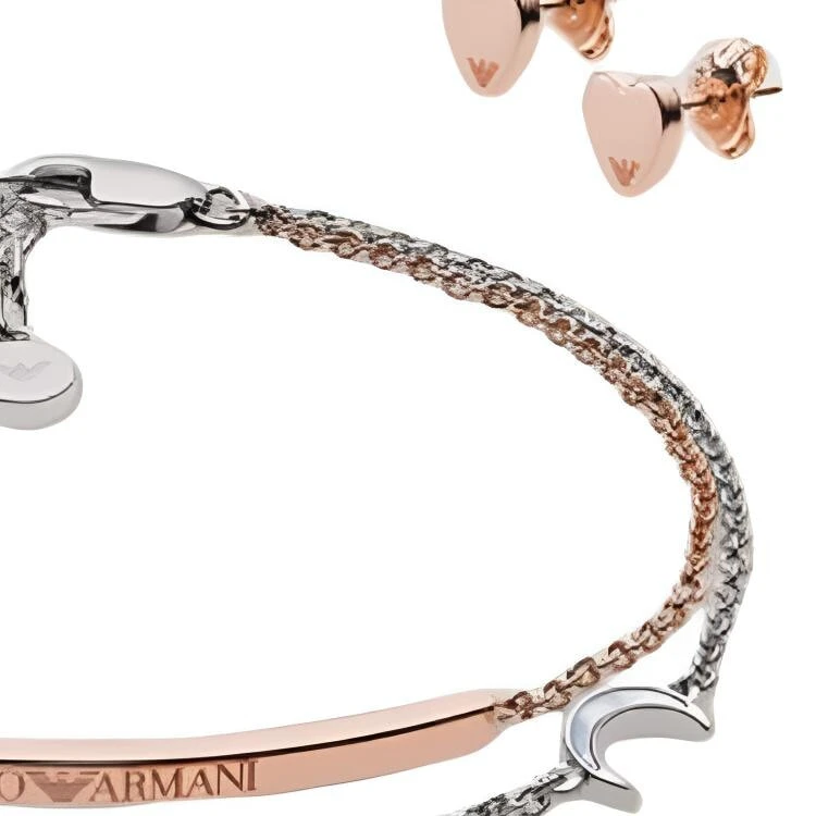 EMPORIO ARMANI Silver Bracelets Women's Rose