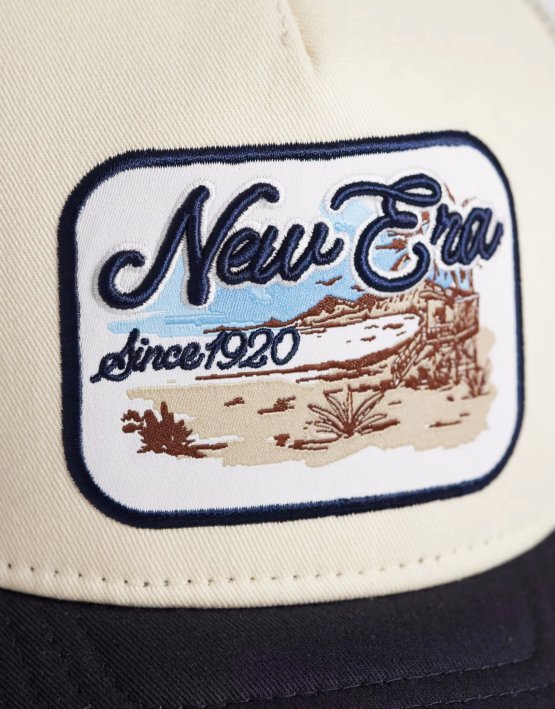 New Era – 9forty – Mehrfarbige Trucker-Kappe mit Aufnäher
