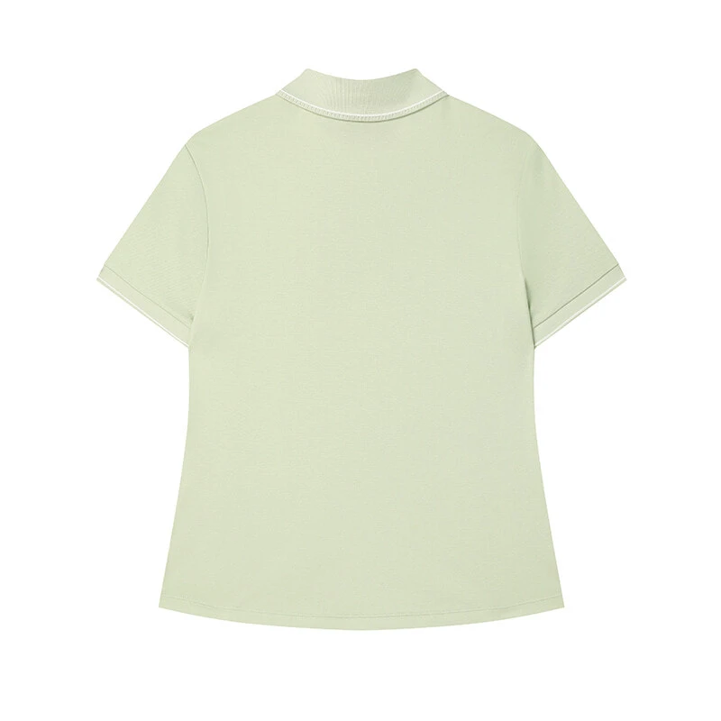FILA WHITE Polo Shirt Women's Herbal Green