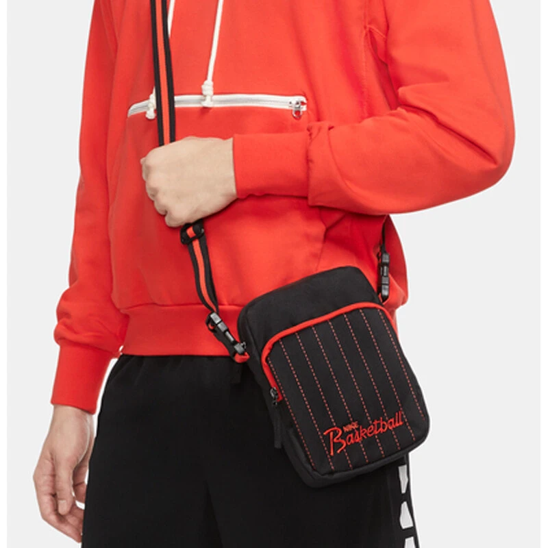 Nike Heritage Fabric Shoulder Bag Unisex Black
