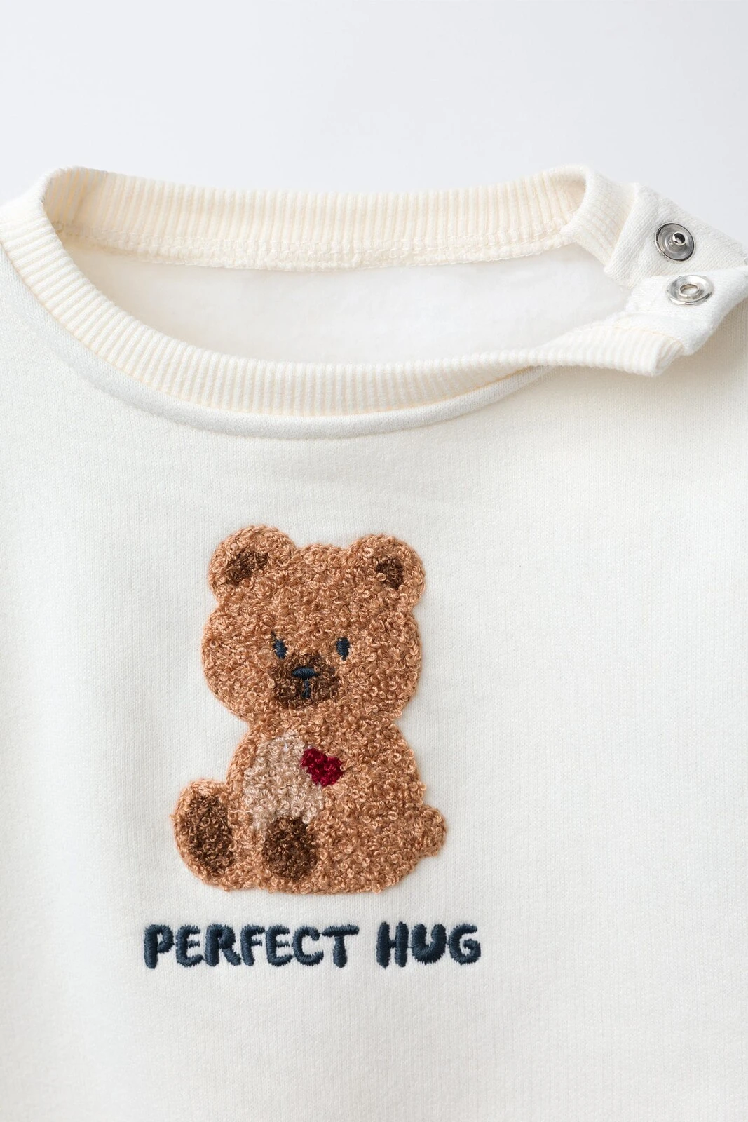 Terry bear patch sweatshirt