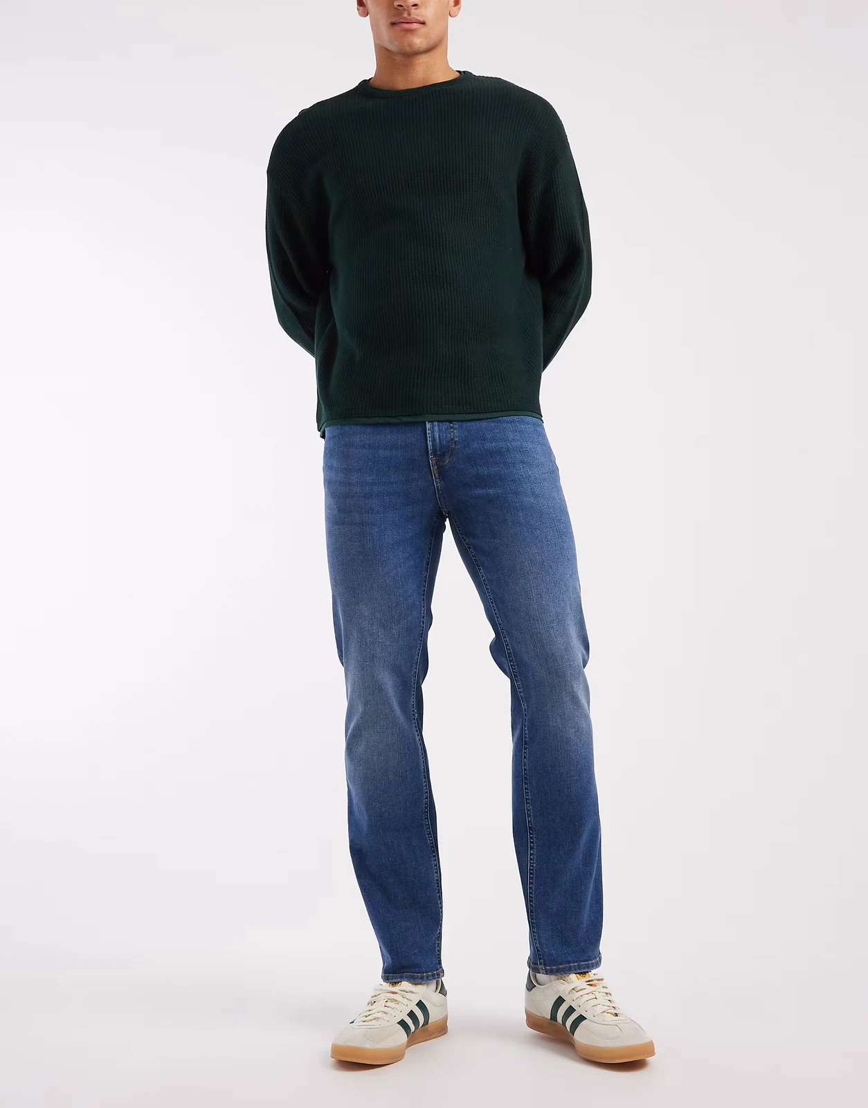 Jack & Jones – Clark – Gerade geschnittene Jeans in Schwarz