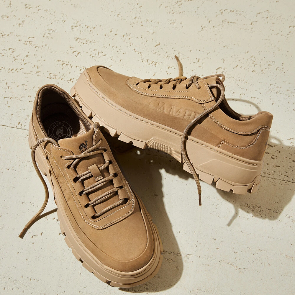 CAMEL Work Boots Men's Low top Khaki/Desert Yellow