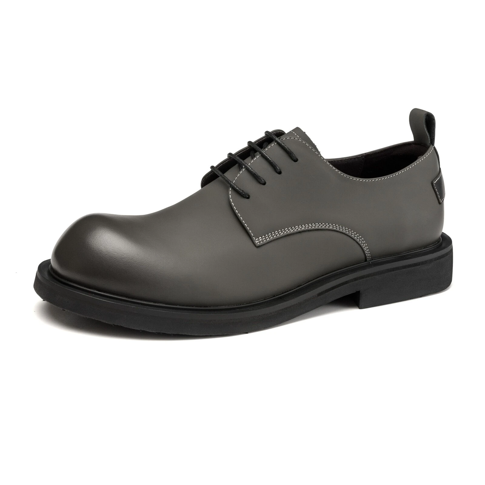 AOKANG Casual Leather Shoes Men's Low top Gray