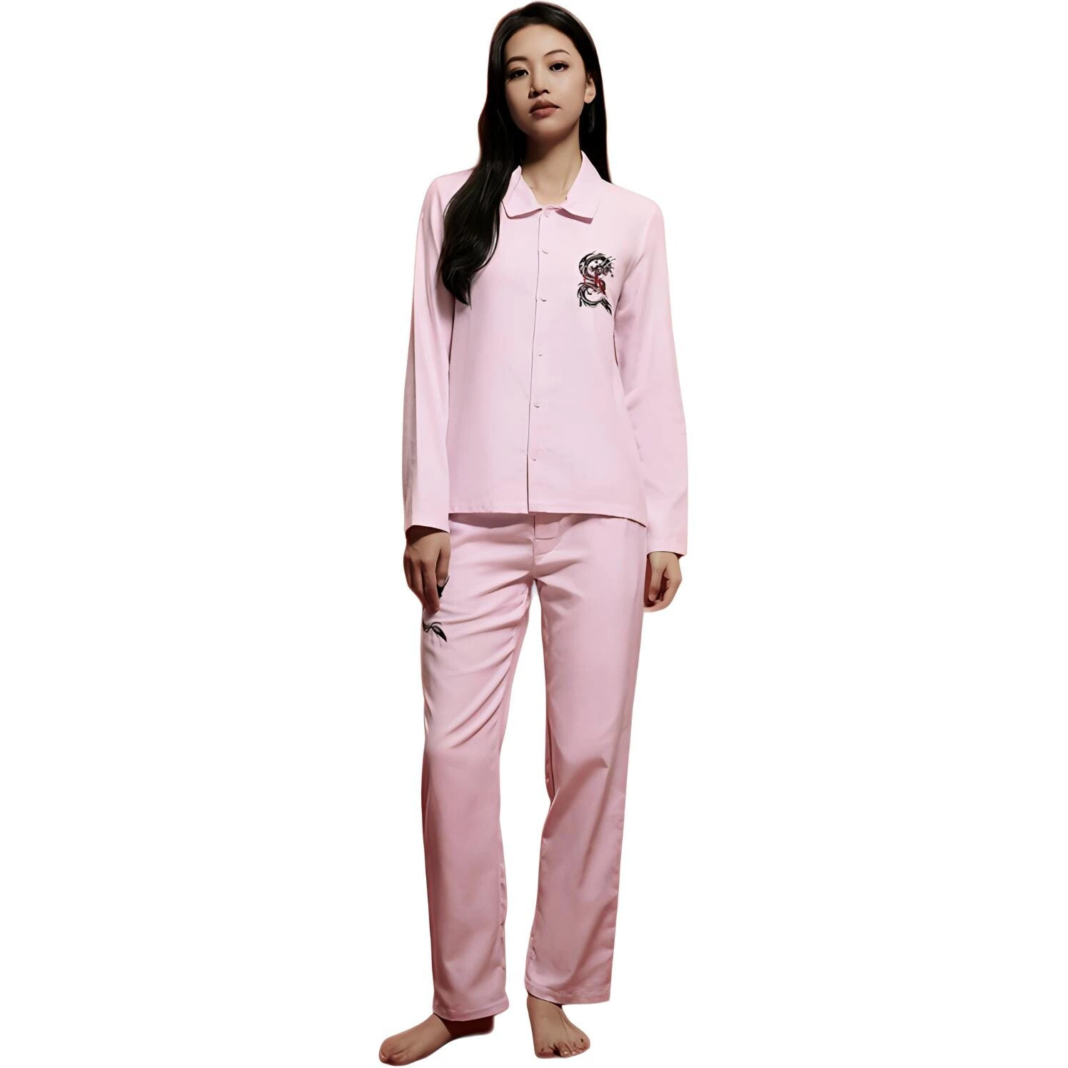 CALVIN KLEIN Pajama Top Women's Velour Pink