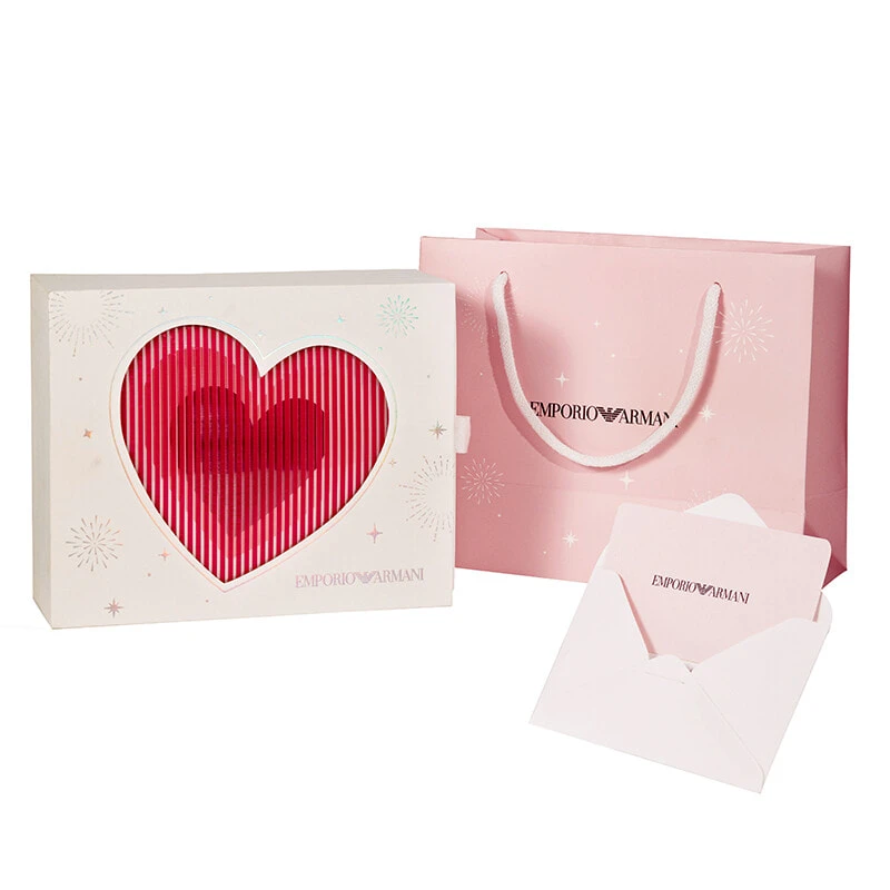 EMPORIO ARMANI Luxe-Plus Stud Earrings Unisex Rose Red