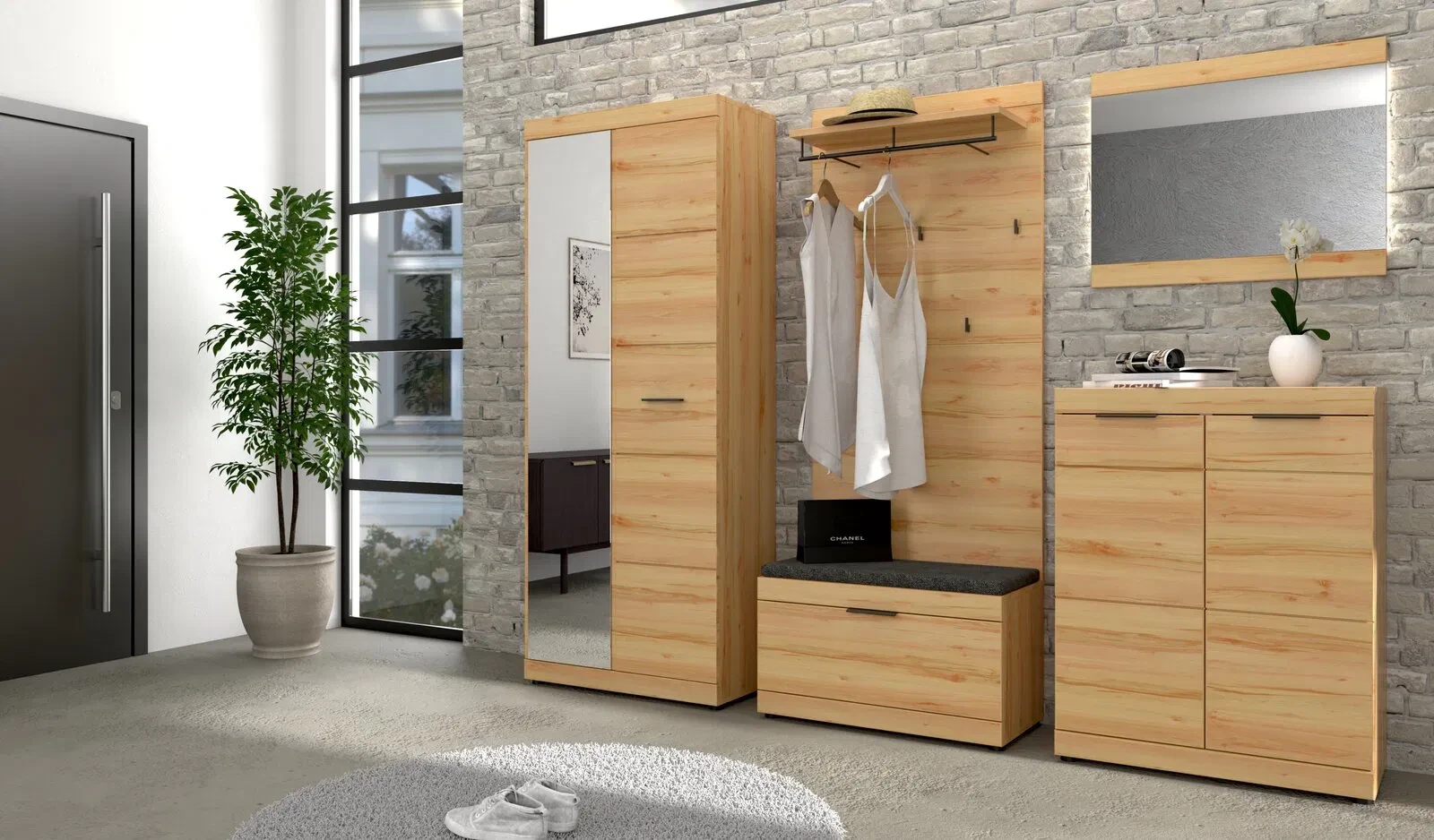 XORA XL-Schuh-/Garderobenschrank OHIO