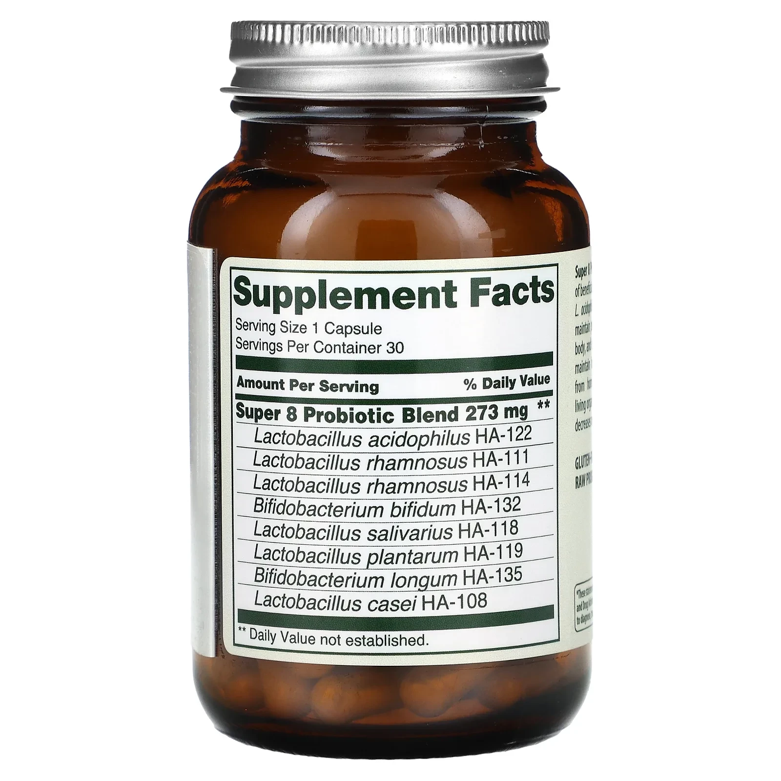 Super 8 Hi-Potency Probiotic, 42 Billion Cells, 30 Capsules