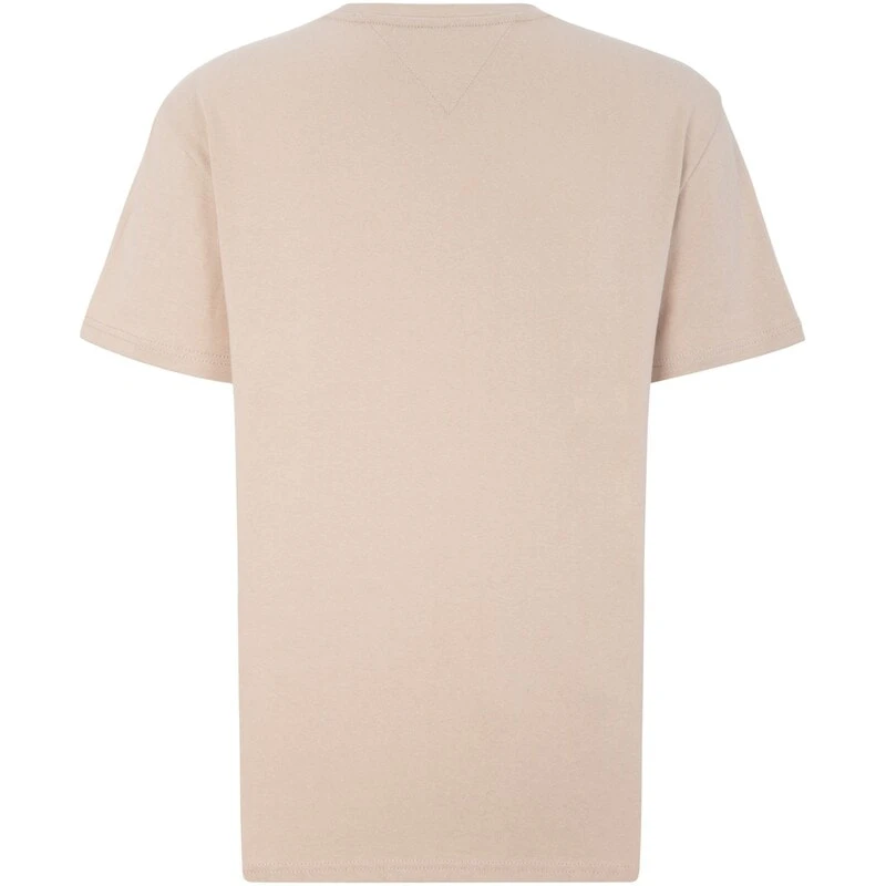 Tommy Hilfiger T Shirts Men's Khaki Crew Neck Moderate Straight Fit