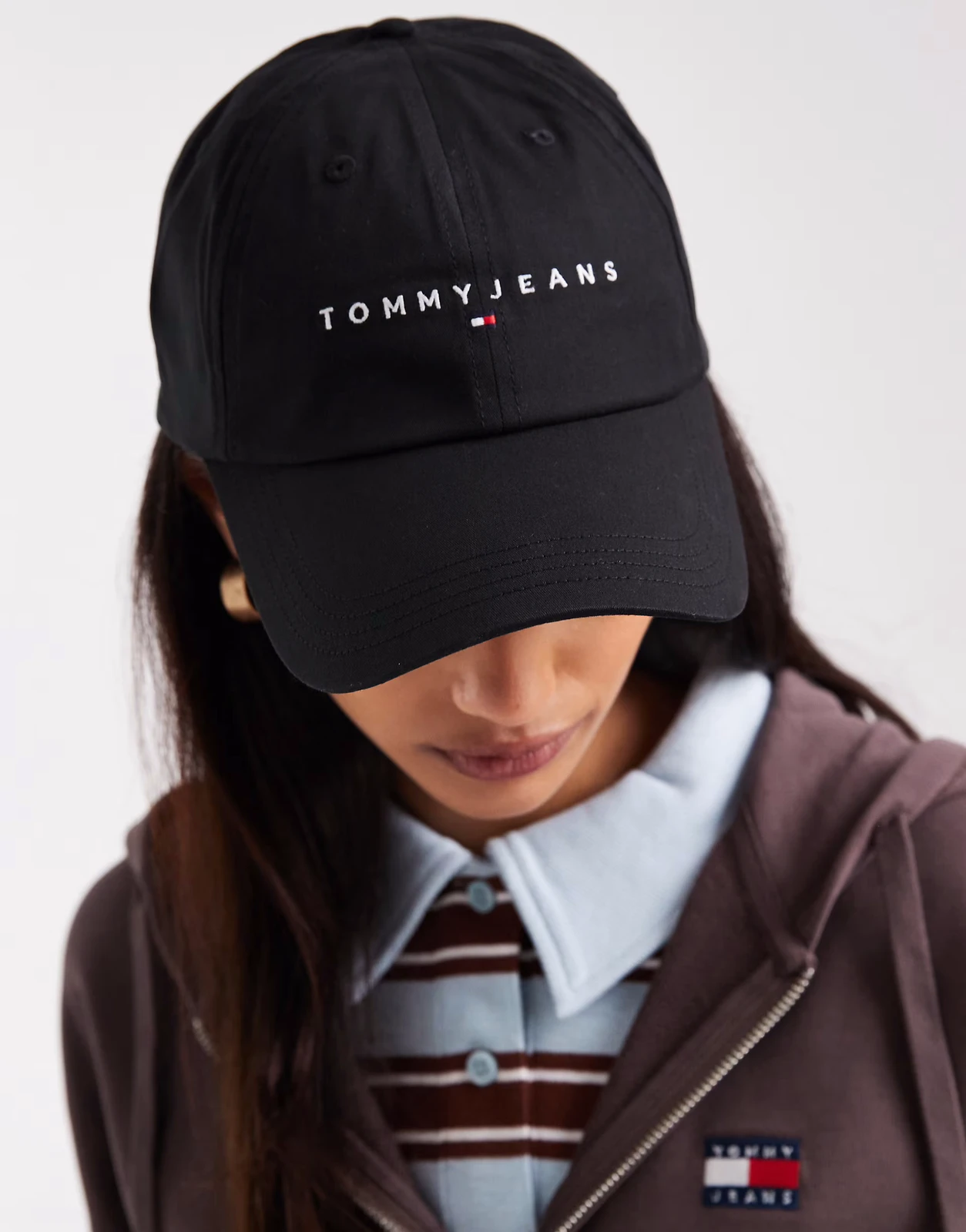 TOMMY JEANS Linear Logo 6 Panel Kappe