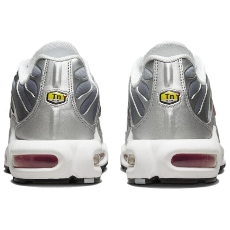 Nike Air Max Plus Abrasion Resistant Low top Casual Running Shoes Unisex Gray Red