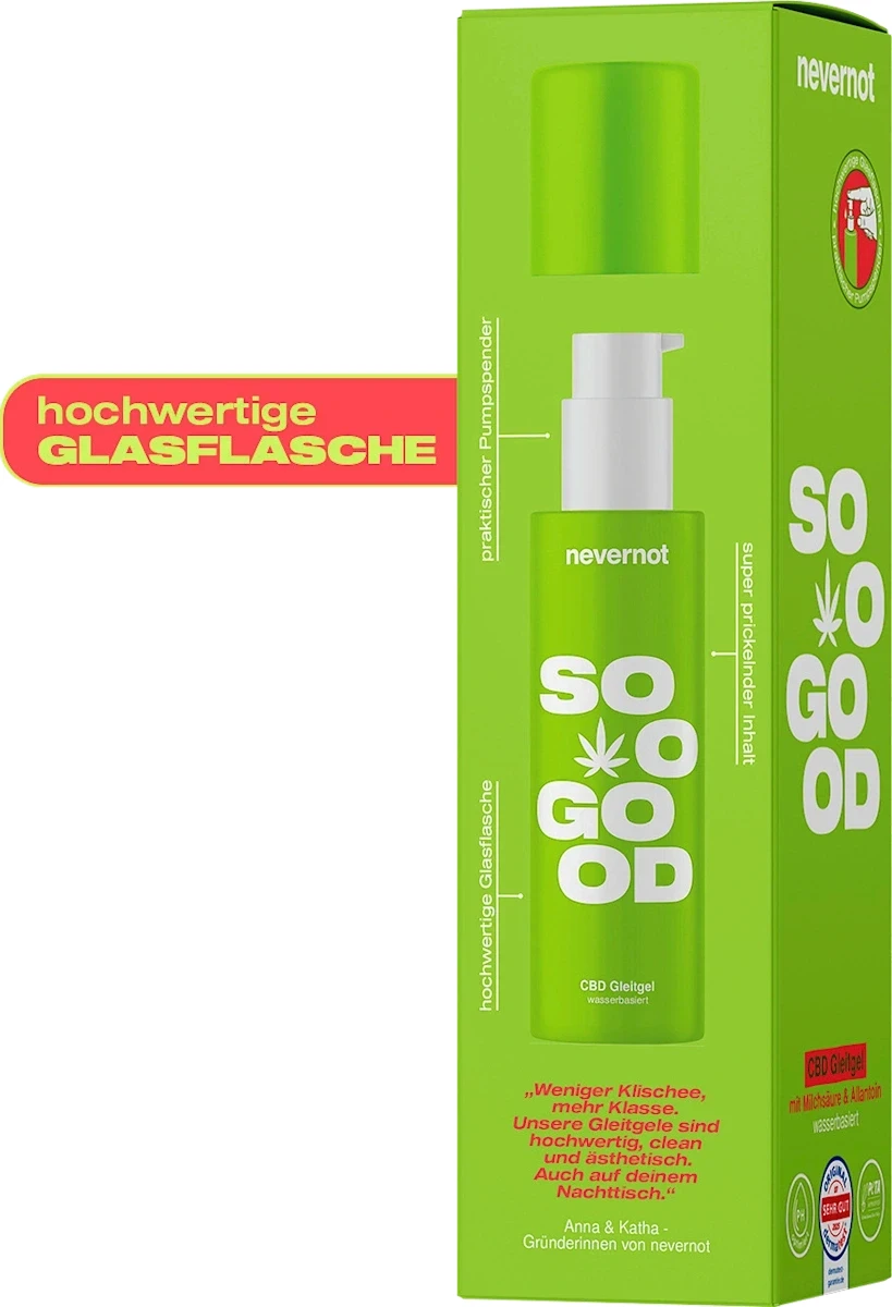 Gleitgel soo good mit CBD, wasserbasiert, 100 ml