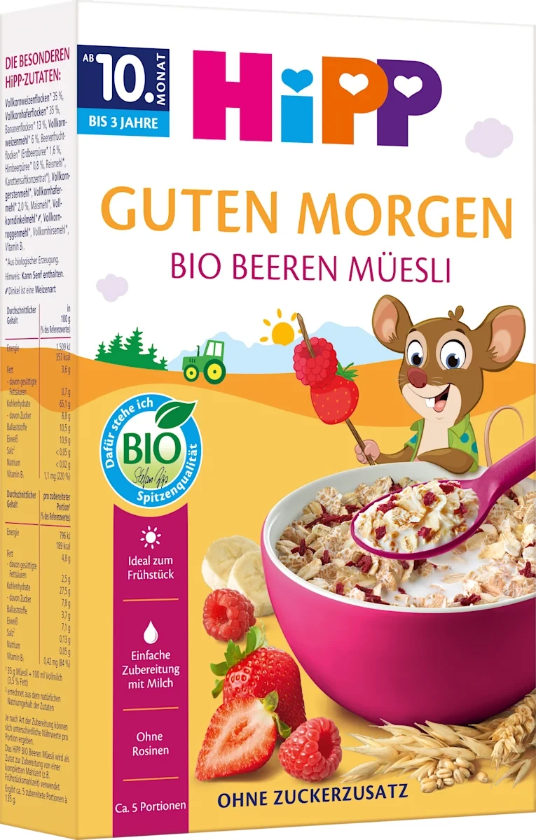Kindermüsli Beeren ab dem 10. Monat, 200 g