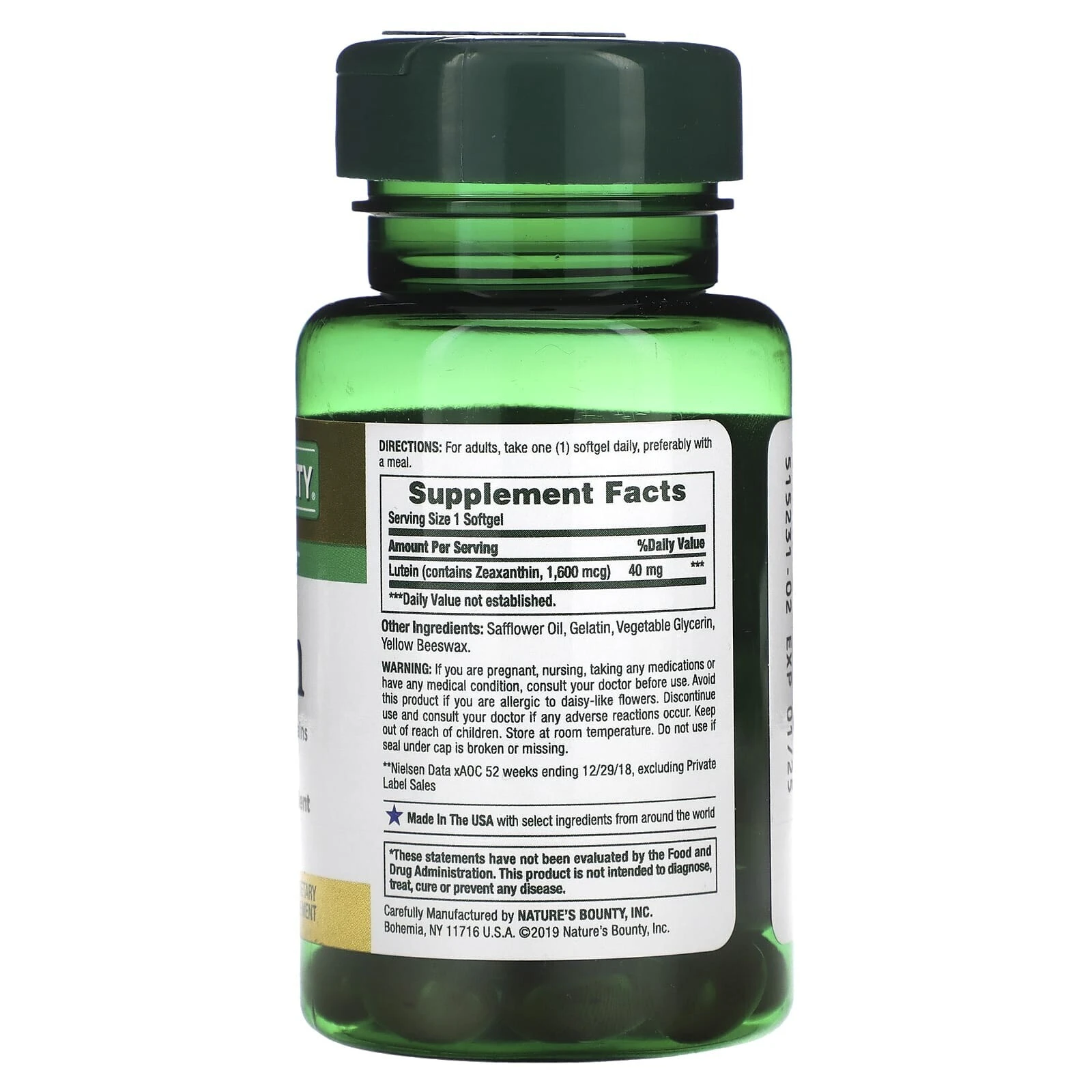 Lutein, 40 mg, 30 Rapid Release Softgels