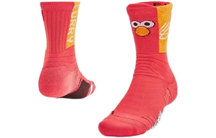 Under Armour x ZHIMAJIE SESAME STREET/Sesame Street SS22 Mid Calf Socks Unisex Red