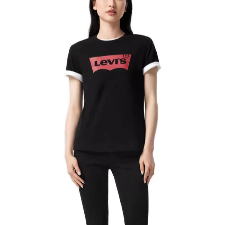 Levis T Shirts Women's Black